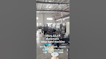 How to make snap band rings for bag filters? Automatically