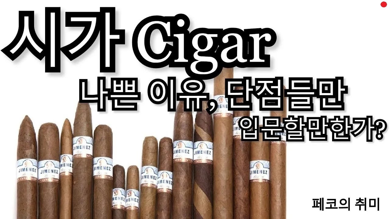 시가(Cigar)가 나쁜 이유,단점들, 입문할만한가?