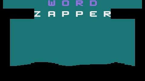 Word Zapper Review for the Atari 2600 by John Gage