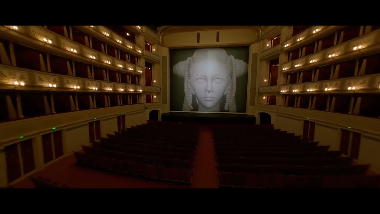 Cao Fei, The New Angel, 2022, Safety Curtain, museum in progress, Vienna State Opera, drone flight