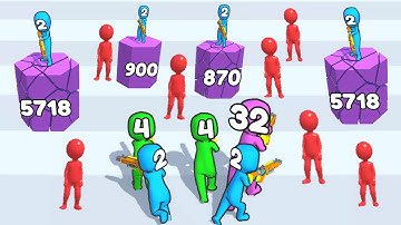 Merge Grabber 2048 Number - Collect And Shoot - All Levels 2-11 Gameplay Part 1