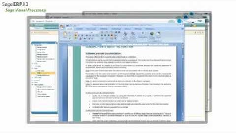 Sage ERP X3 Visual Process