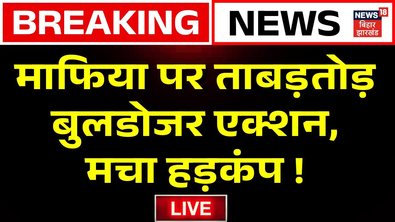 ✅Bihar Bulldozer Action On Mafia Live: बिहार में माफिया पर ताबड़तोड़ बुलडोजर एक्शन ! | Breaking News