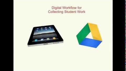 Digital Workflow for Collecting Student Work - iPads and Google Drive