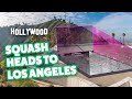 Where should squash be held at the la28 olympics  beyond the glass