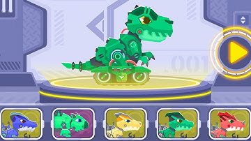 DINOSAUR CODING TRUCKS EP02: T-REX, TRICERATOPS, PTERANODON, SPINOSAURUS - DINO KING GAMES 230622