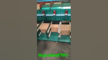 egg trays production line with automatic stacking and counting system