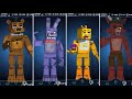 All Animatronic Minecraft version - FNAF Workshop animation compiled | Fazbear Mation