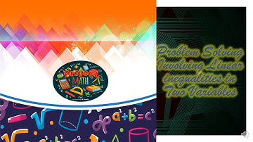 Problems Involving Linear Inequalities in Two Variables