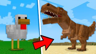 I remade every mob into Dinosaurs in Minecraft