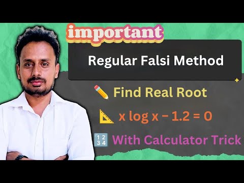 Numerical Methods | Regular Falsi Method - YouTube