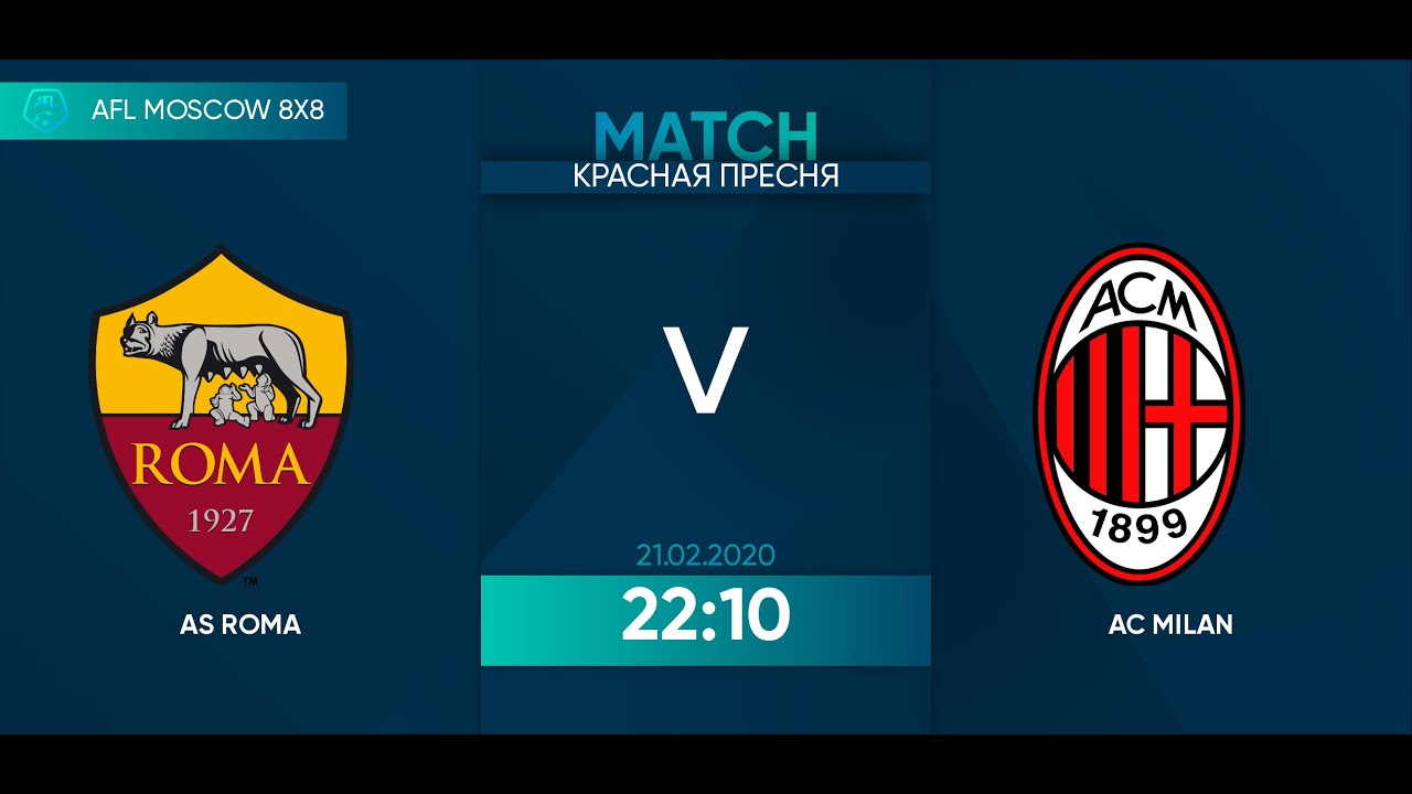 AFL20. SUPERCUP. ITALY. ROMA vs MILAN - YouTube