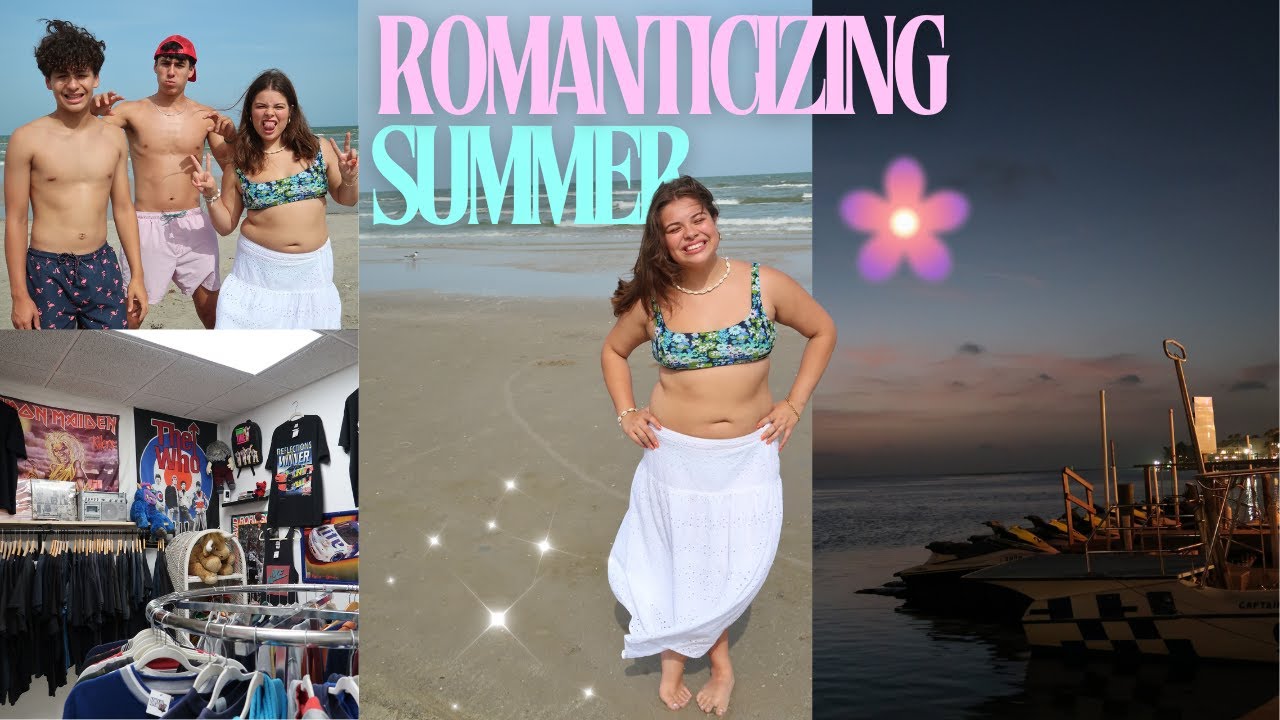 traveling summer week in my life ⭐ thrifting, beach, working out, cousins
