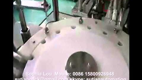 MTFC-1000 auto e-liquid filling plugging-in capping machine