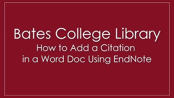 EndNote X9: Inserting (Author-Year) Style In-Text Citations Into MS Word Docs