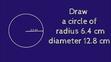 How to draw a circle of radius 6.4 cm using compass.shsirclasses.