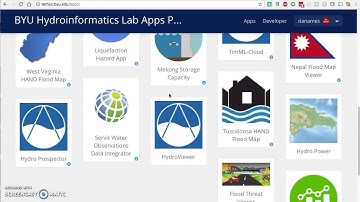 Quick Demo of Several Tethys Apps