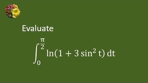 Logarithmic integral solved using well known Feynman