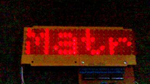 Led Matrix 24x6 with Arduino