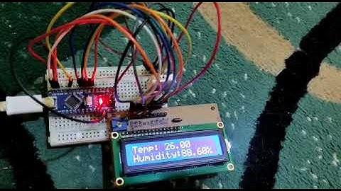 display result DHT22 via Arduino Nano to LCD 16*2