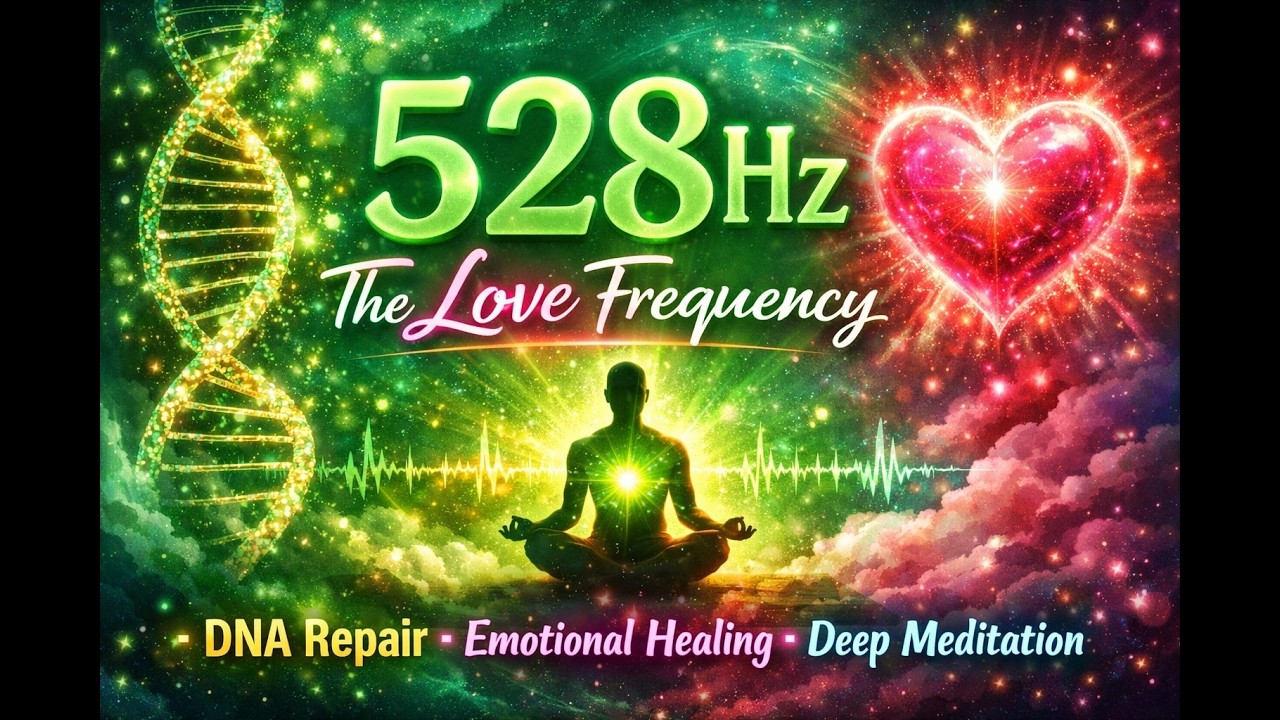 528Hz — The Love Frequency  DNA Repair, Emotional Healing & Deep Meditation