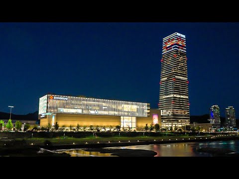 Walk From Day To Night Shinsegae Art & Science Observatory, Sky Park and EXPO Park 4K HDR