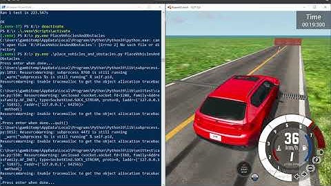 Simulation-based Testing of Self-driving Car Software using BeamNG.tech