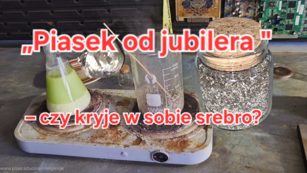„Piasek od jubilera – czy kryje w sobie srebro? Test i rafinacja krok po kroku”