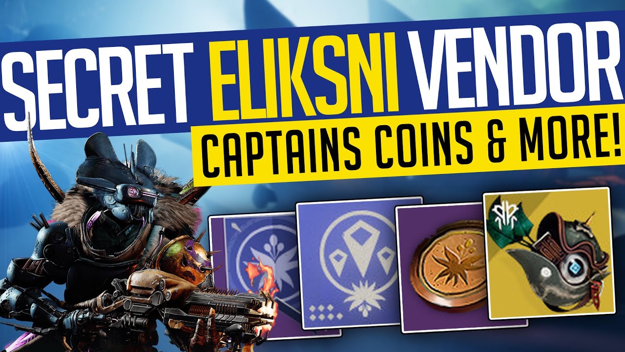 Destiny 2 | SECRET ELIKSNI VENDOR! Captains Coins, Reward Packages, Community Event & More!
