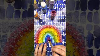 Simple Bubble Wrap Summer Rainbow Paint Art Activity For Kids 🌈 Make This Craft When You Feel Bored