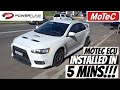 Installing a MOTEC ECU in 5 mins!! | Mitsubishi EVO X