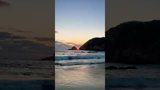 Atardecer en La Llorona: Playa del estado de Michoacán en México 🇲🇽🌊🏖️ #playasdemexico #mexico