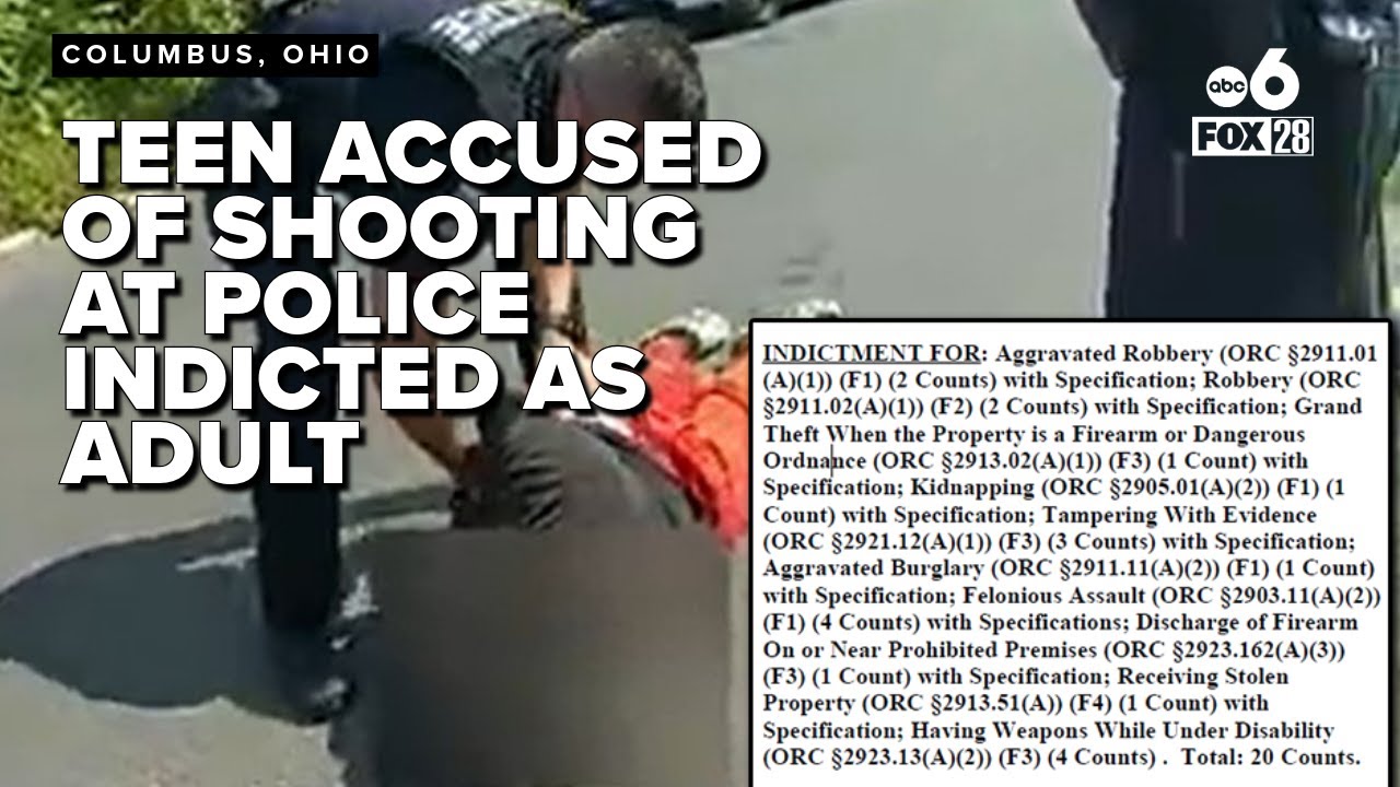 Teen accused of shooting at 4 Columbus police officers as a juvenile ...