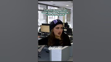Cuando me preguntan como me gradúe si no se programar 🧑🏻‍💻👩🏻‍💻😂 #humor #memesprogramacion