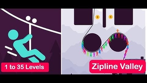 Zipline Valley - Physics Puzzle Game - 1 -35 Levels Android , Ios
