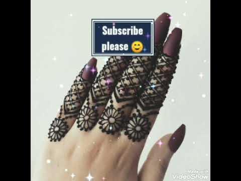 Beautiful and easy Finger mehndi design #Khubsurat or aasan henna ...