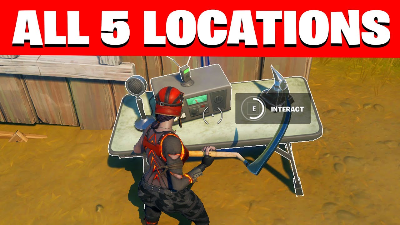 Use CB radio Fortnite All 5 Locations