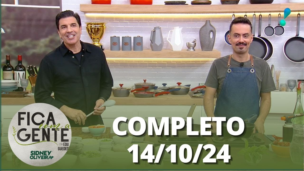 Fica com a Gente: Arroz de forno cremoso, Torta de Uva e mais (14/10/24) | Completo