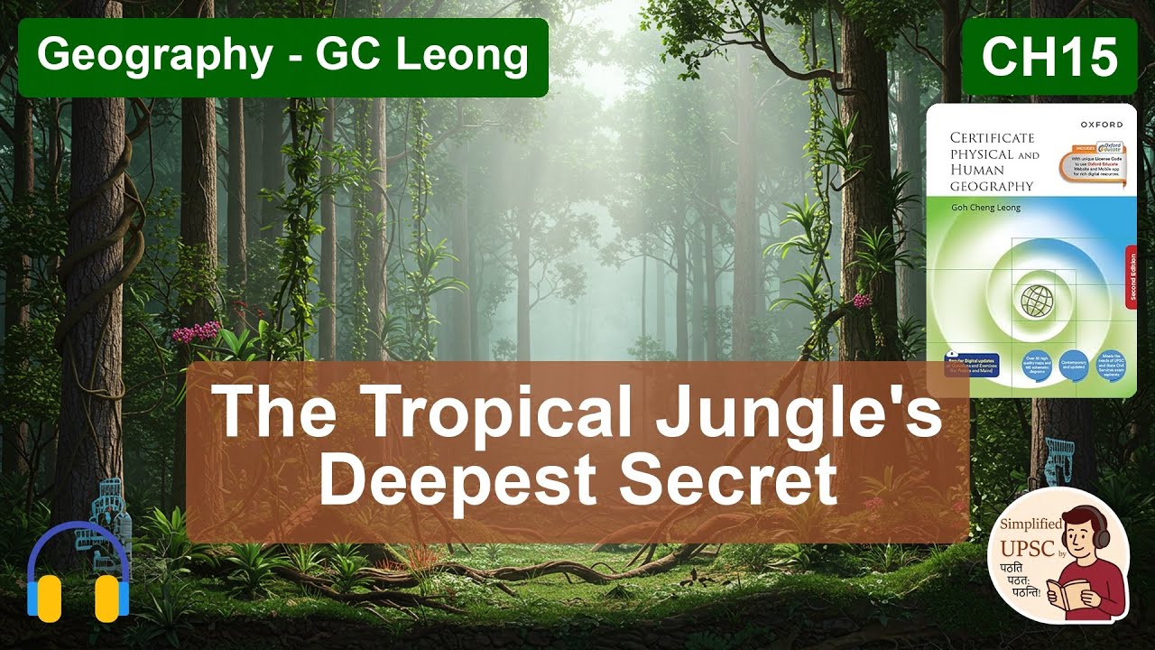 GC Leong Ch15 | THE EQUATORIAL CLIMATE | 4 O'Clock Rain, Selvas & Epiphytes | #UPSCGeography