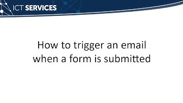 Power Automate - How to trigger an email when a form is submitted