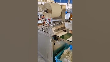 N95 medical face mask dual lanes horizontal type 4 sides seal bag packing machine