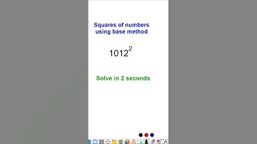 Square tricks | Vedic Maths tricks | Base method