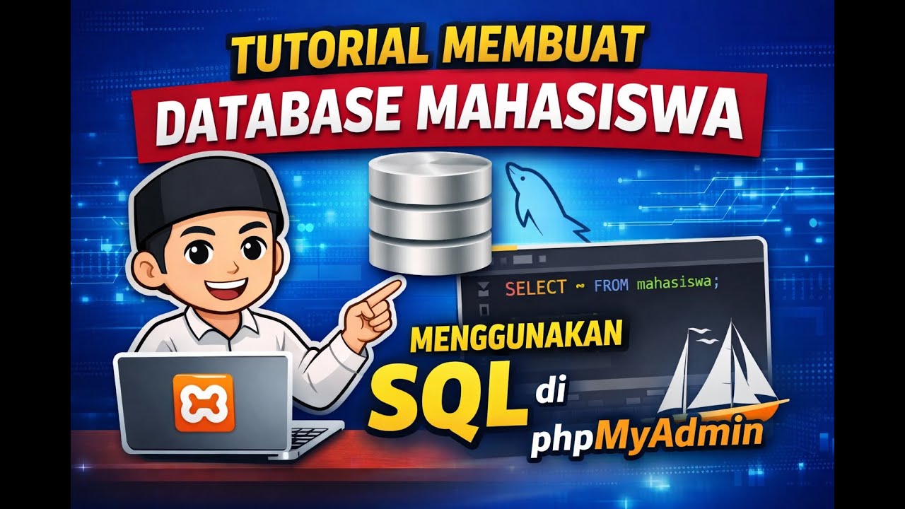 Membuat Database Mahasiswa Menggunakan XAMPP dan phpMyAdmin - YouTube