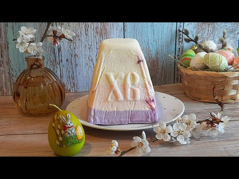 Творожный кулич с малиновой начинкой