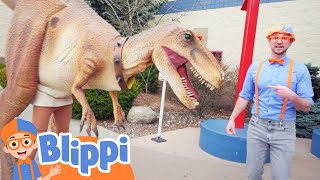 Blippi Meets Stanley The Dinosaur | Kids Fun \& Educational Cartoons | Moonbug Play and Learn