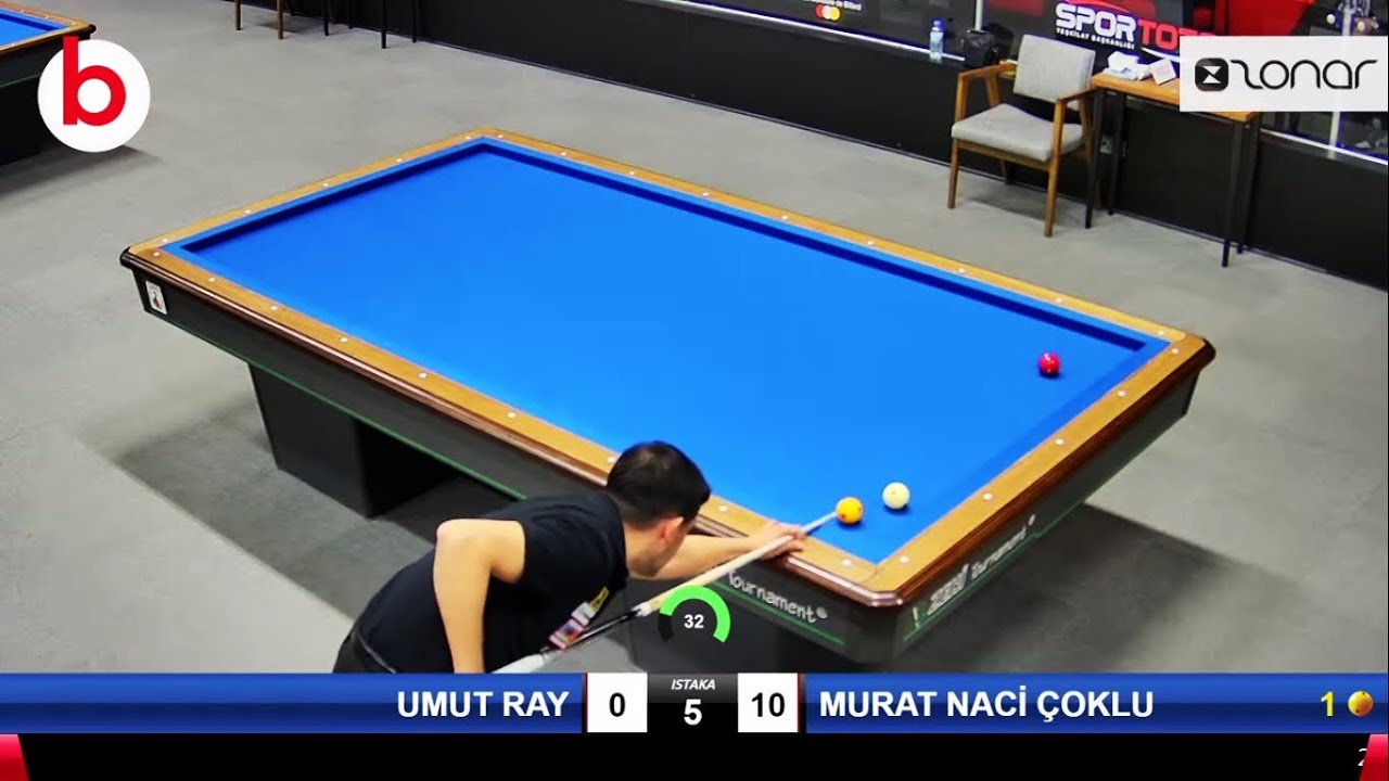 MURAT NACİ ÇOKLU vs UMUT RAY | 3 BANT BİLARDO 2023 1.LİG PLAY-OFF 1.TUR - billiards