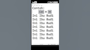 Cara mengubah kata yang sama dengan Notepad #shorts #notepad