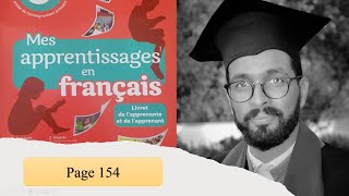 mes apprentissages en français 6 page 154 Communication Actes de langage الفرنسية  السادس الصفحة 154