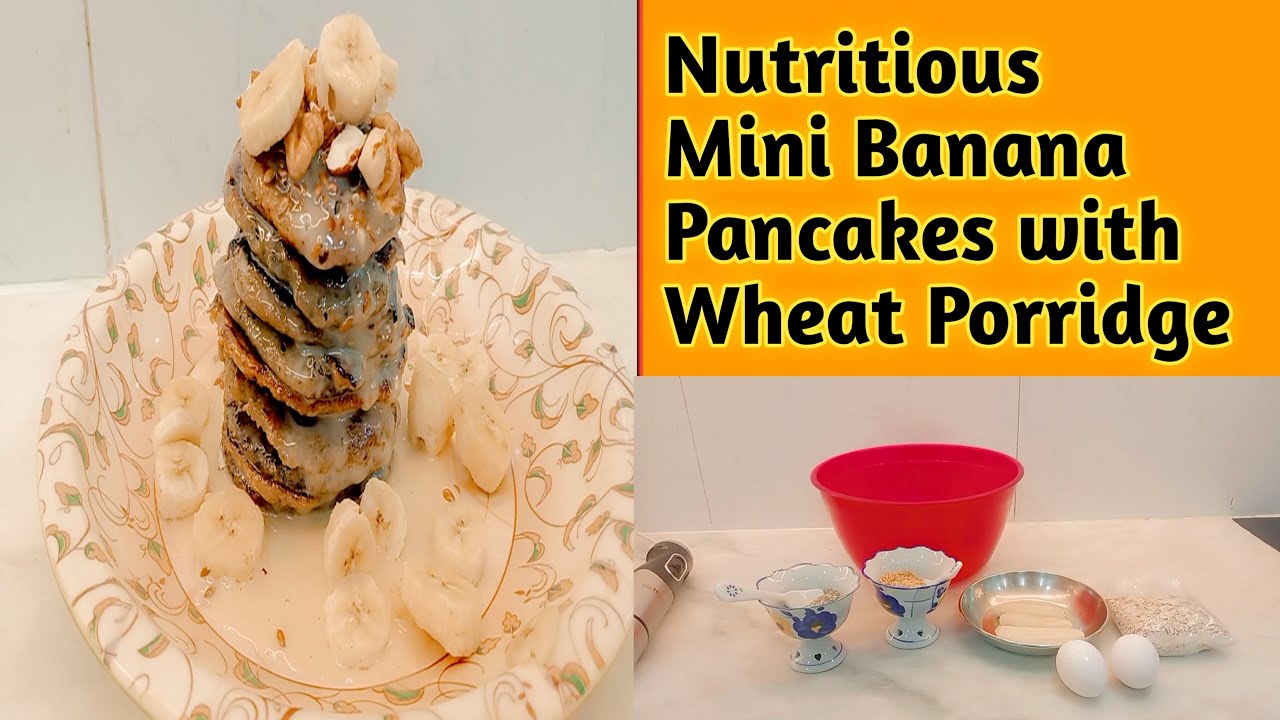 Whole Wheat Banana Pancakes Delicious Mini Banana Pancakes YouTube
