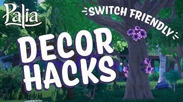 Palia Decor Hacks ✨ Mushroom Trees, Flower Walls, and More! (Switch Friendly)